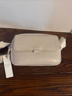 PINK Cove Cream Crossbody Belt Bag